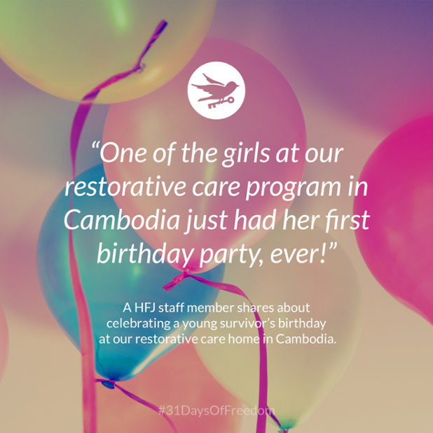Hopeforjustice's tweet photo. Birthdays are worth celebrating! #CelebrateFreedom -- RT for #31DaysofFreedom http://t.co/JC1zr9uUWz