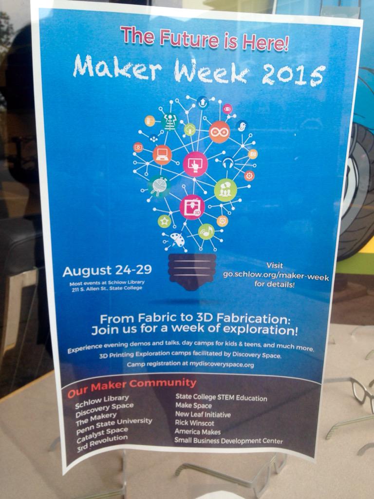LionLaunchPad's tweet photo. #MakerWeek2015 flyer spotted at Happy Valley Optical! Check it out at http://t.co/dBicsYJ6uI http://t.co/3sJc8m82O7