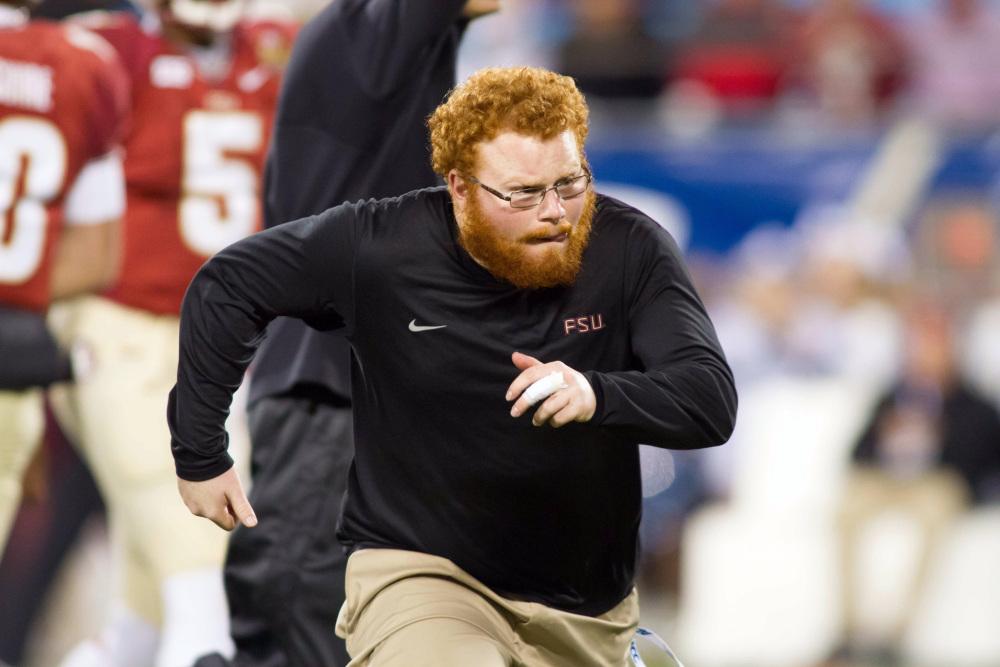 UnSportsESPN's tweet photo. "You know you have a good program when even your ball boy gets drafted." -Florida St.'s Jimbo Fisher on Red Lightning http://t.co/5y8SUnal6z