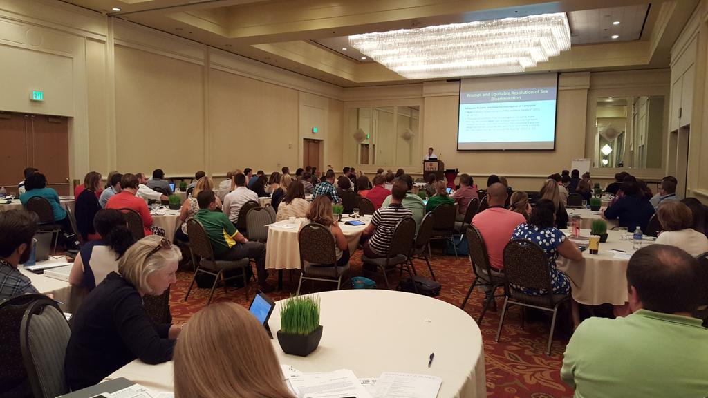 susanbcasey's tweet photo. #TIXFSCI Title IX conference in full swing! @AFA1976 #cmp #cmm http://t.co/PtOkuZ47X0