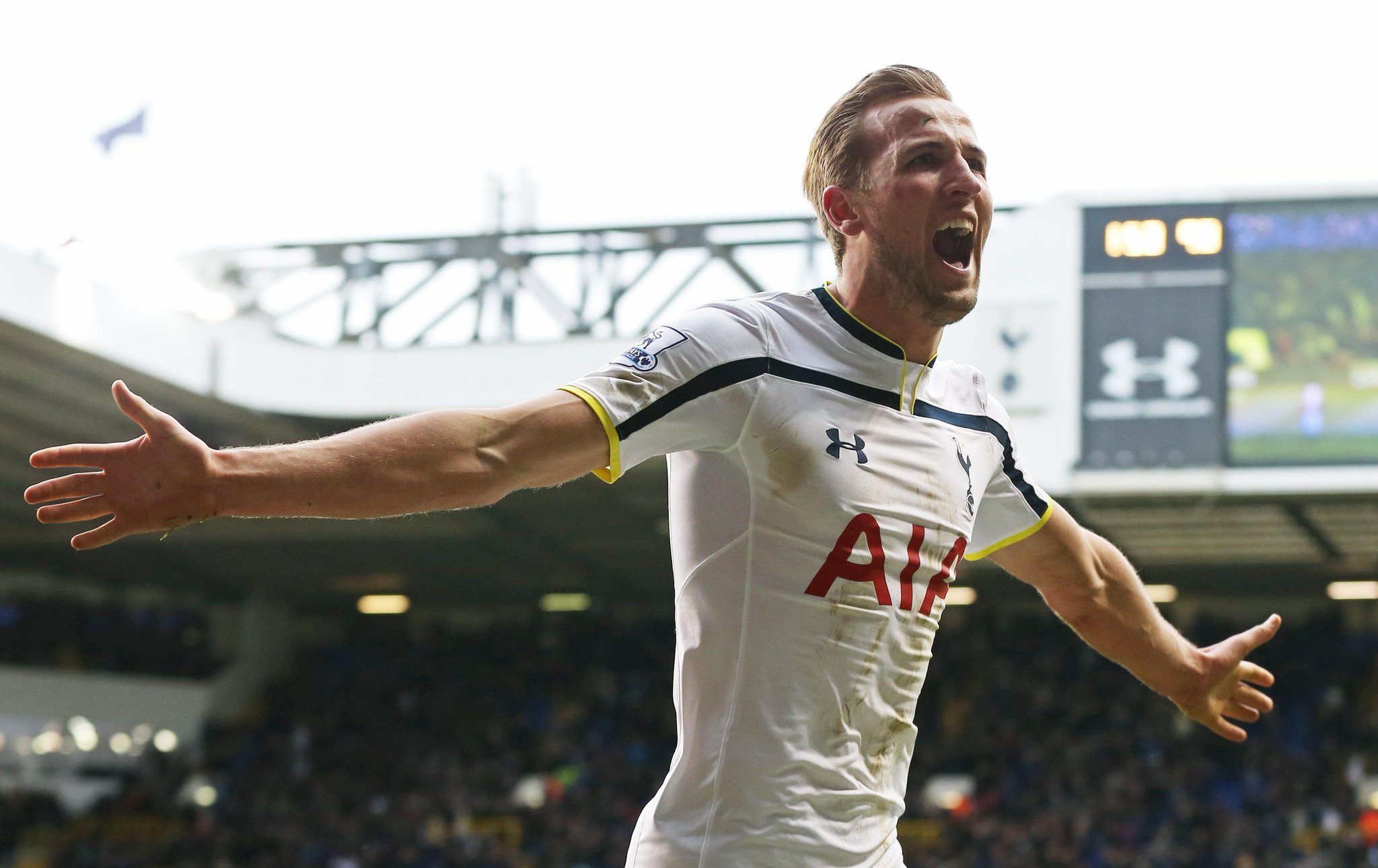 Happy 22nd birthday to Harry Kane. He scored 21 goals and recorded 4 assists in 34 Premier League games last season. 