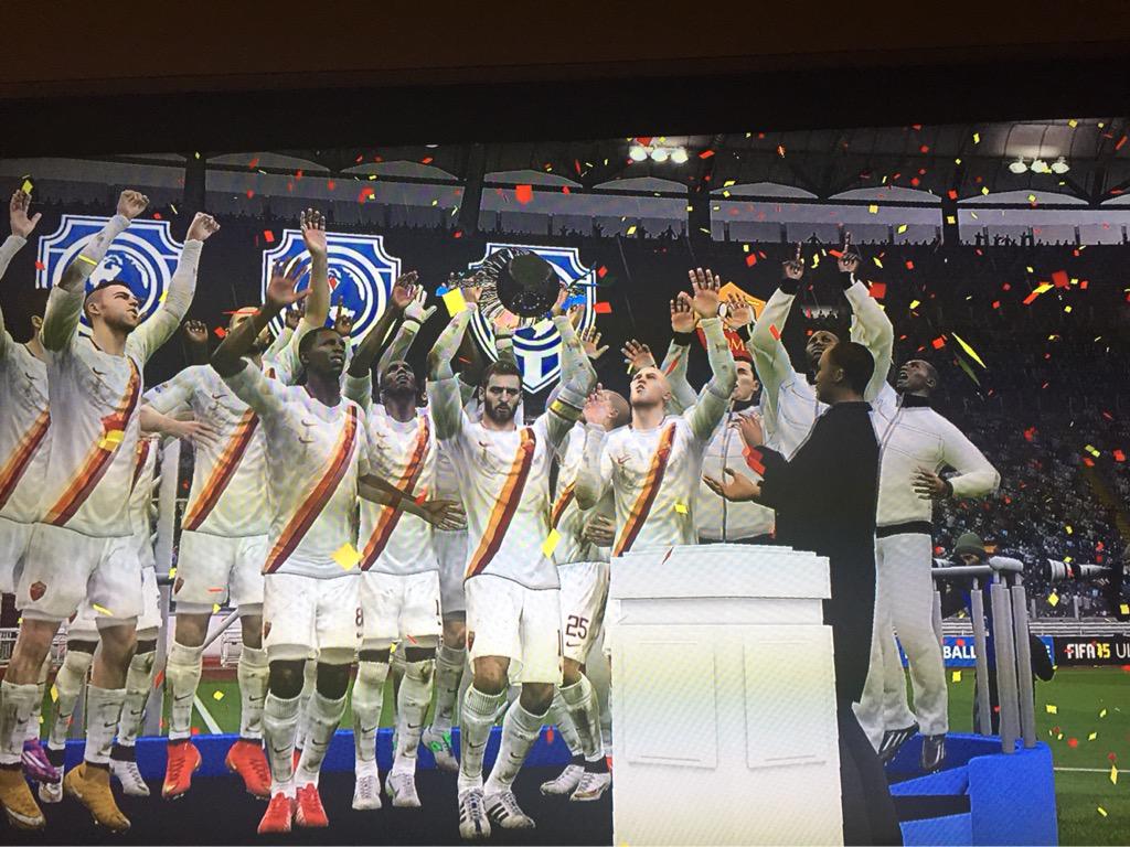 lgkeeper's tweet photo. @jromeo288 Tired. Worth it. #Roma #FIFA15 #Coop #ps4share #title6 http://t.co/bsiaKcR1mt