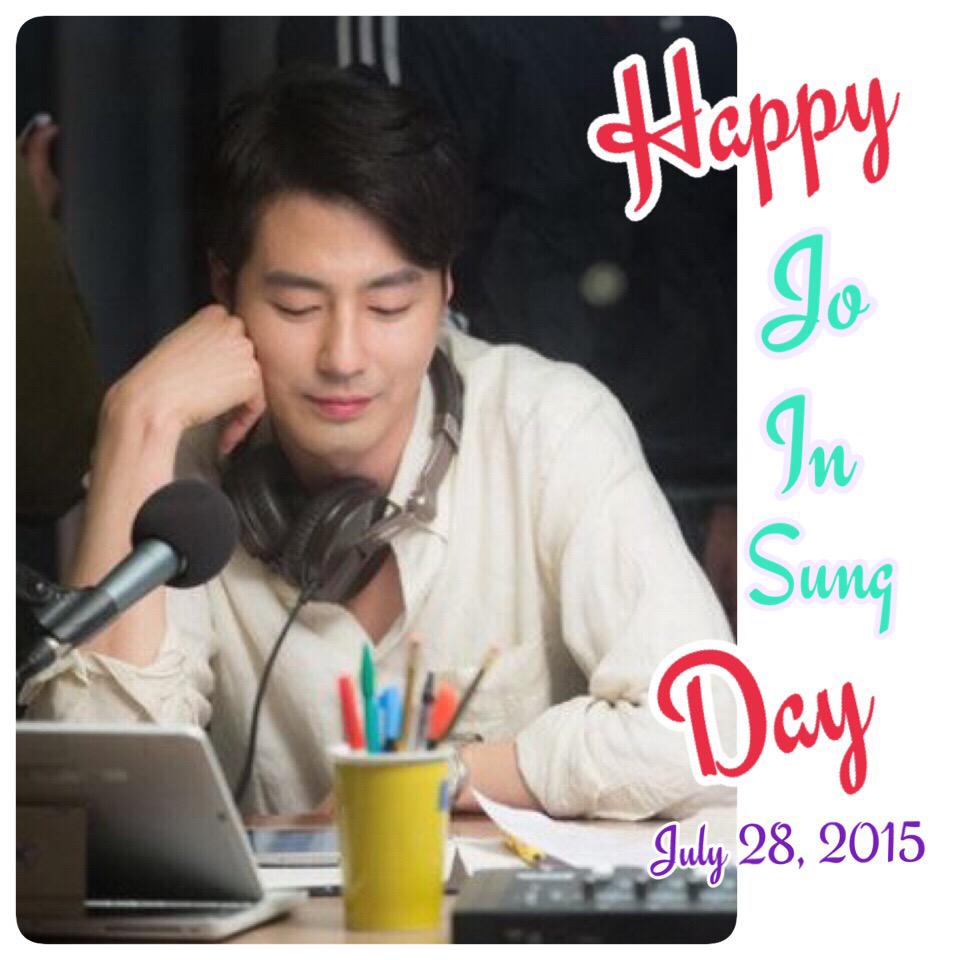 Happy Birthday to Jo In Sung Oppa Wish all the best for you   