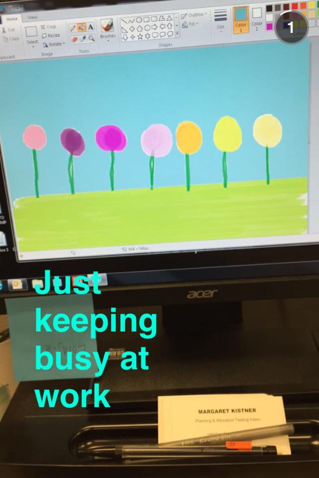 eringoodwinn's tweet photo. @m_kistnerrr being really productive at work!!! Good for u!!! http://t.co/mKPUDtGWL8