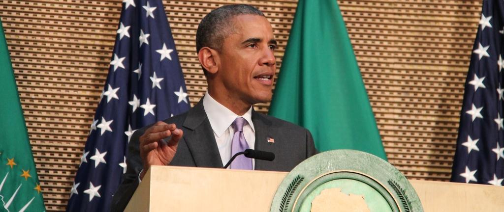 AU_Chergui's tweet photo. President Obama @POTUS at #AU: Africa is on the move. It is past time to discard the old stereotypes of Africa. http://t.co/ZazUPtRHvM