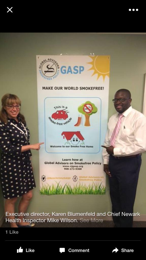 NewJerseyGASP's tweet photo. Take a look, last week we were in #Newark NJ with the Chief Health Inspector, Mike Wilson! #SmokefreeNJ #GoGASP http://t.co/EEv1ynYTiC