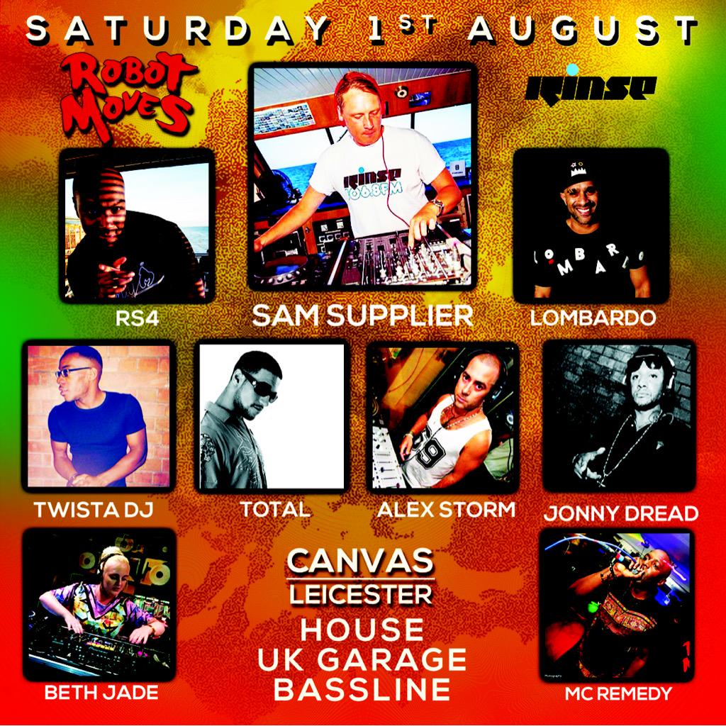 THIS SAT // catch me in LEICESTER With..
<a href="/LombardoUk/">ThisIsLombardo</a> <a href="/RS4House/">Oris RS4</a> <a href="/TwistaDJ/">Anton Twist4</a> <a href="/DeejayTotal/">DJ Total</a> <a href="/jonnydread1/">Jonny Dread</a> <a href="/BethJHickling/">Beth Jade</a> 🔊🔊