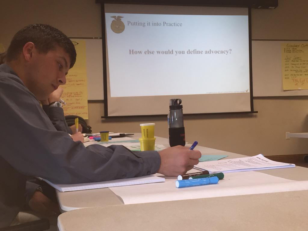 dietzschold's tweet image. State FFA officers are learning about advocating for agriculture and FFA. #mosoy #moffa #speakag