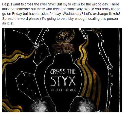 lilithsappetite's tweet image. Anyone out there who'd like to exchange tickets with me? #WrongDay but #ReallyWannaGo #helpme