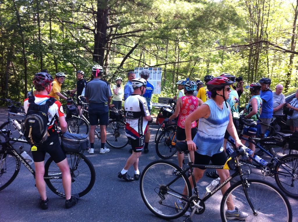 Huge reception at ashuwillticook trailhead Lanesborio Mass