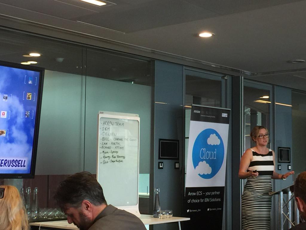 David_Peacock's tweet photo. .@katerussell returns to Earth from the #BattleforSlough &amp; is @ The Crystal getting cloudy &amp; corporatey at #IBMJAM ;) http://t.co/OIs1fEH5Wp