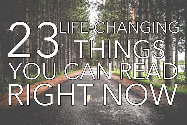 BuzzFeedBooks's tweet photo. 23 Life-Changing Things You Can Read Right Now http://t.co/KiFP98Ifzn http://t.co/vFLcVeL9Zj