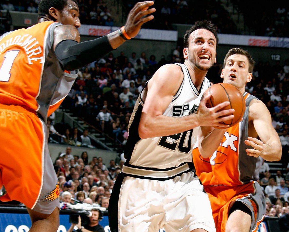 NBATV's tweet photo. In honor of @ManuGinobili's birthday, we're airing his classic games all day! Tune into 2008 @Spurs-Suns Game 1 next! http://t.co/9NSVsMtPwn