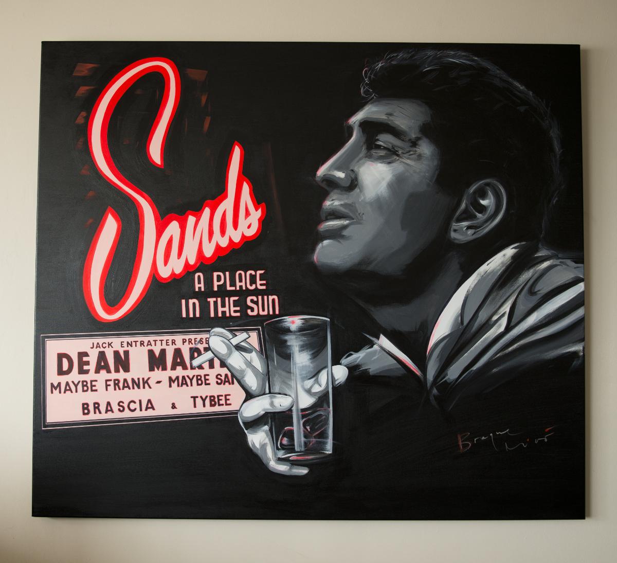 BraqueMiro's tweet photo. Dean Martin. Acrylic #painting on #canvas, 100x115cm #Vegas #DeanMartin #MaybeFrank #MaybeSammy #Sands #VitaBella http://t.co/ovN8XPIRBq