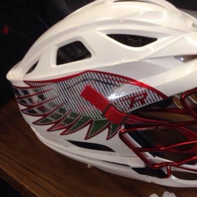 SCenterbar's tweet photo. Helmet for the showcase games in the fall 😍👌@SnowBrody http://t.co/1Qk6DklQlM
