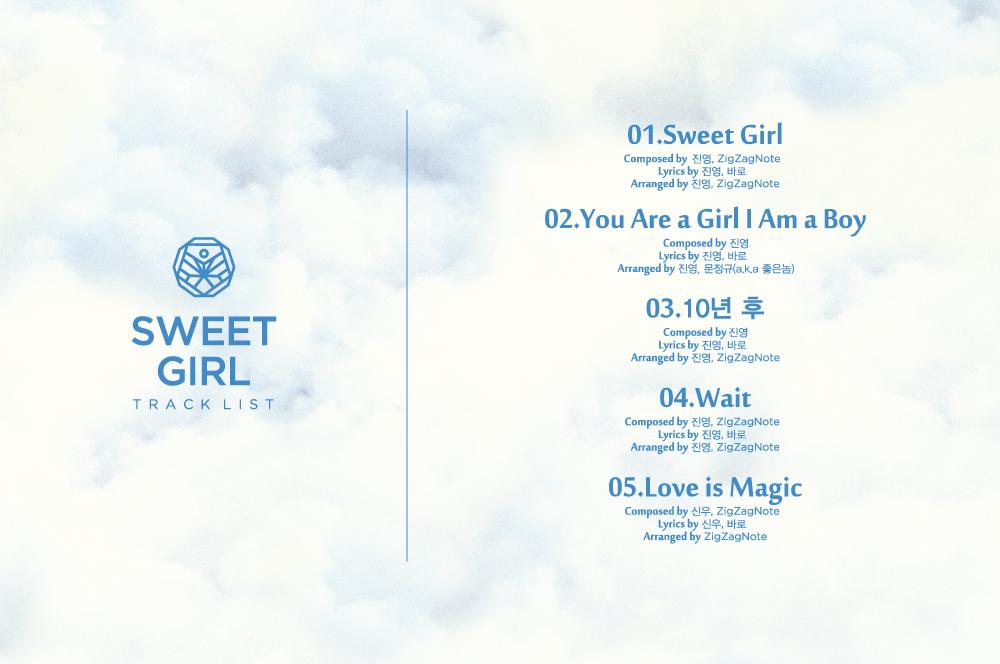 _B1A4OFFICIAL's tweet image. B1A4 6th Mini Album [Sweet Girl] Track List #B1A4 #SweetGirl