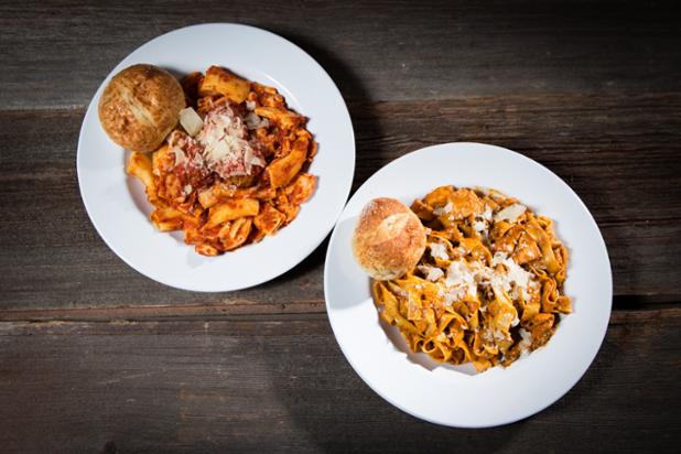 RevolvePizza's tweet photo. Pasta #2sdays - 2 pastas, 2 toppings each, $12 total! Lunch is served. http://t.co/g5e6yGGZWy