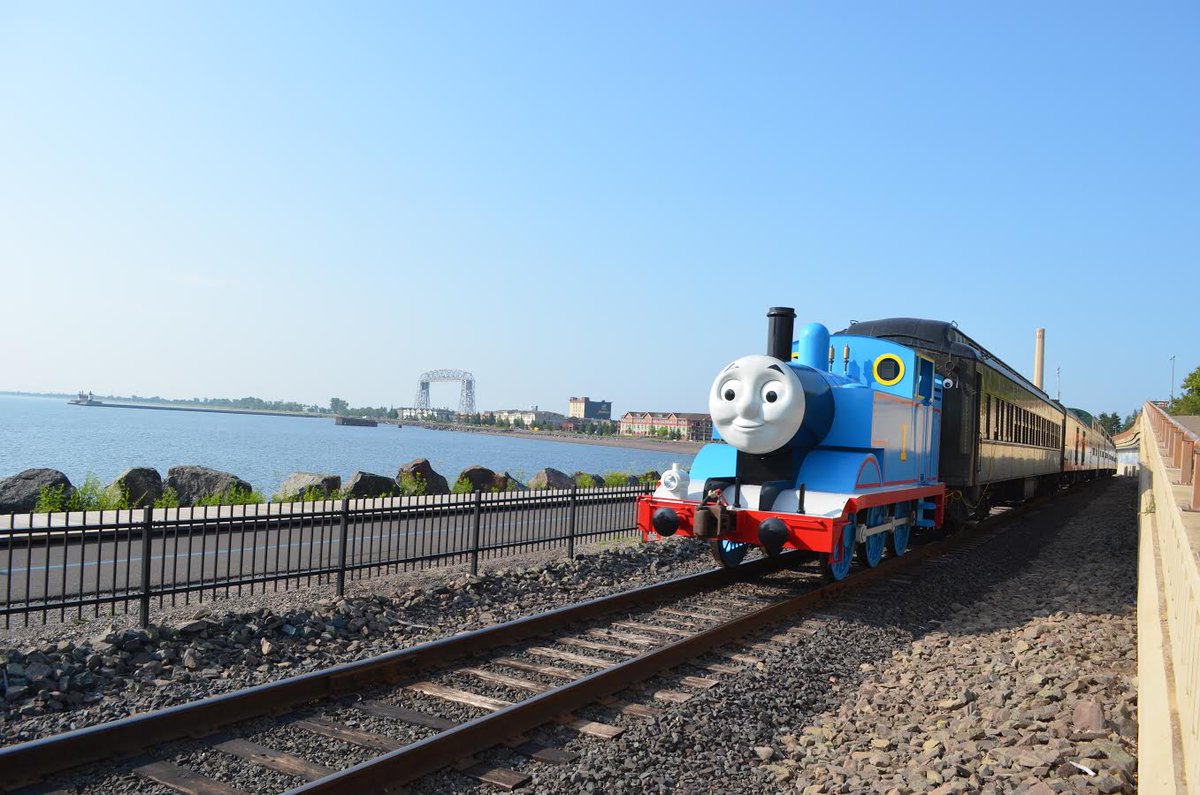 Edgewaterduluth's tweet photo. Look who's coming into town this week!!! #findyourlocaltiki #thomasthetrain #contesttime @duluthtrains http://t.co/B2eI0G7FyR