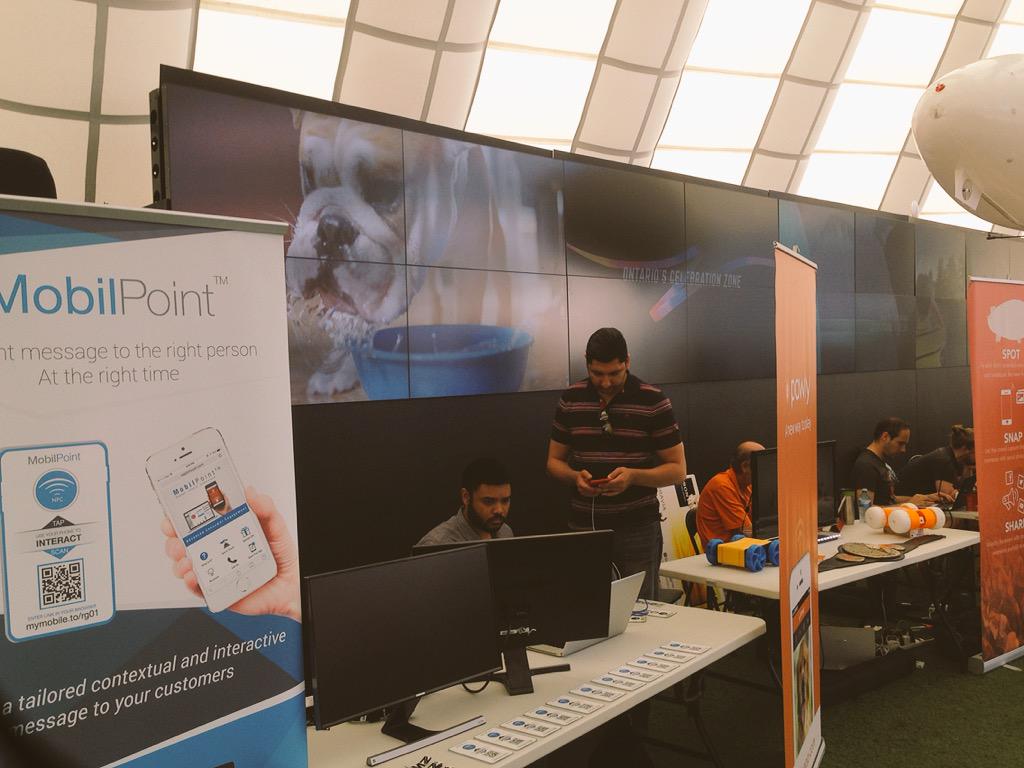 RadiantGroup's tweet image. The RadiantGroup team is Ontario's Celebration Zone today! Come say hi and learn about #mobilpoint technology.