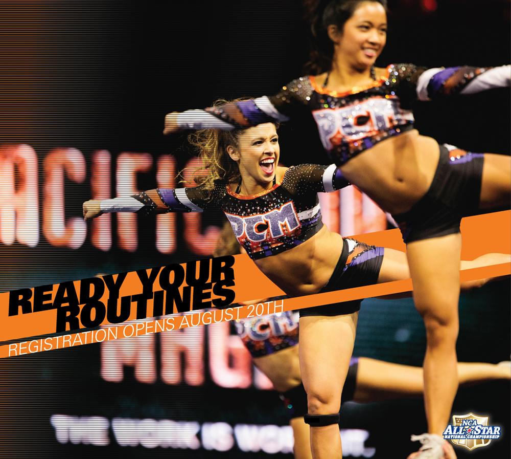 NCAupdates's tweet image. NCA All-Star Nationals registration opens on August 20th! Visit nca.varsity.com for more information.