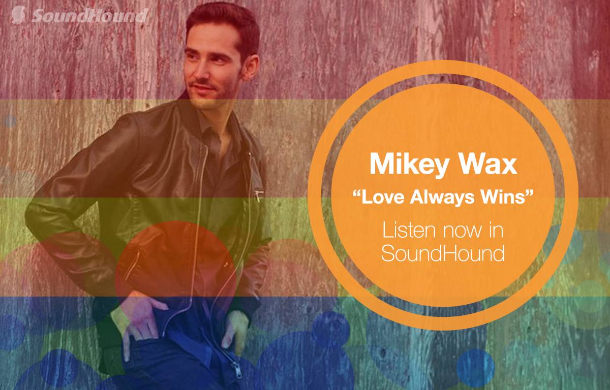 MikeyWax's tweet photo. Big thanks to @SoundHound for featuring "Love Always Wins" on the app homepage! Grab the free app and check it out 👍🎉 http://t.co/7fKtK79vCd