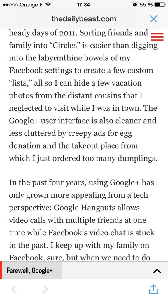 mobileindetail's tweet photo. THEDAILYBEAST: while reading an article, a progression bar displays how much you've read so far http://t.co/0gC8UcU28B