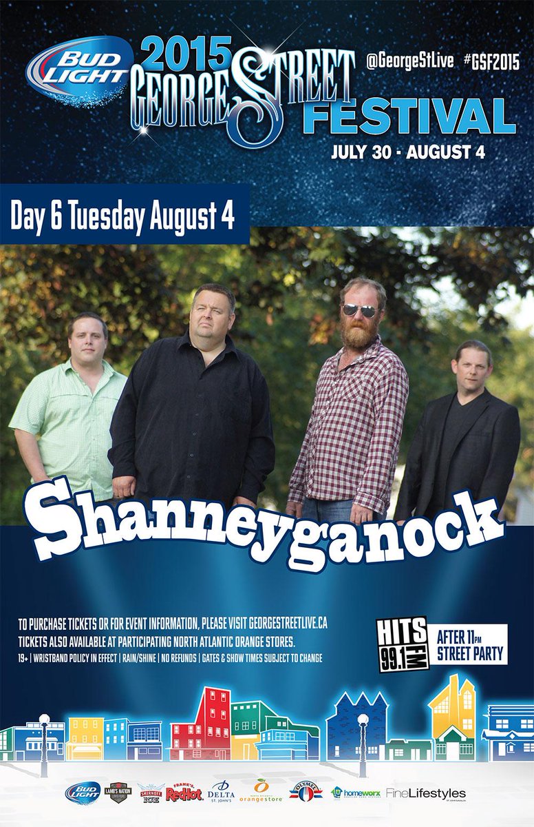 7 days til <a href="/shanneyganock/">shanneyganock</a> performs at #GSF2015 w/special guests <a href="/Bishopsnf/">The Bishops</a> &amp; <a href="/RumRagged/">Rum Ragged</a>! Tix: georgestreetlive.ca