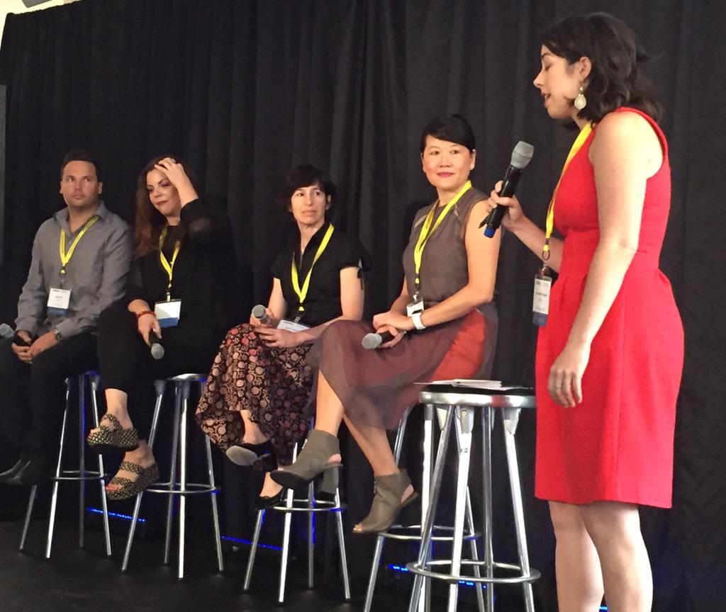 remodista's tweet photo. #GrowCommerce2015 Great panel! #ChauBanks #LaurenCroke #CustomerEngagement #Retail http://t.co/41MnOKj3ac