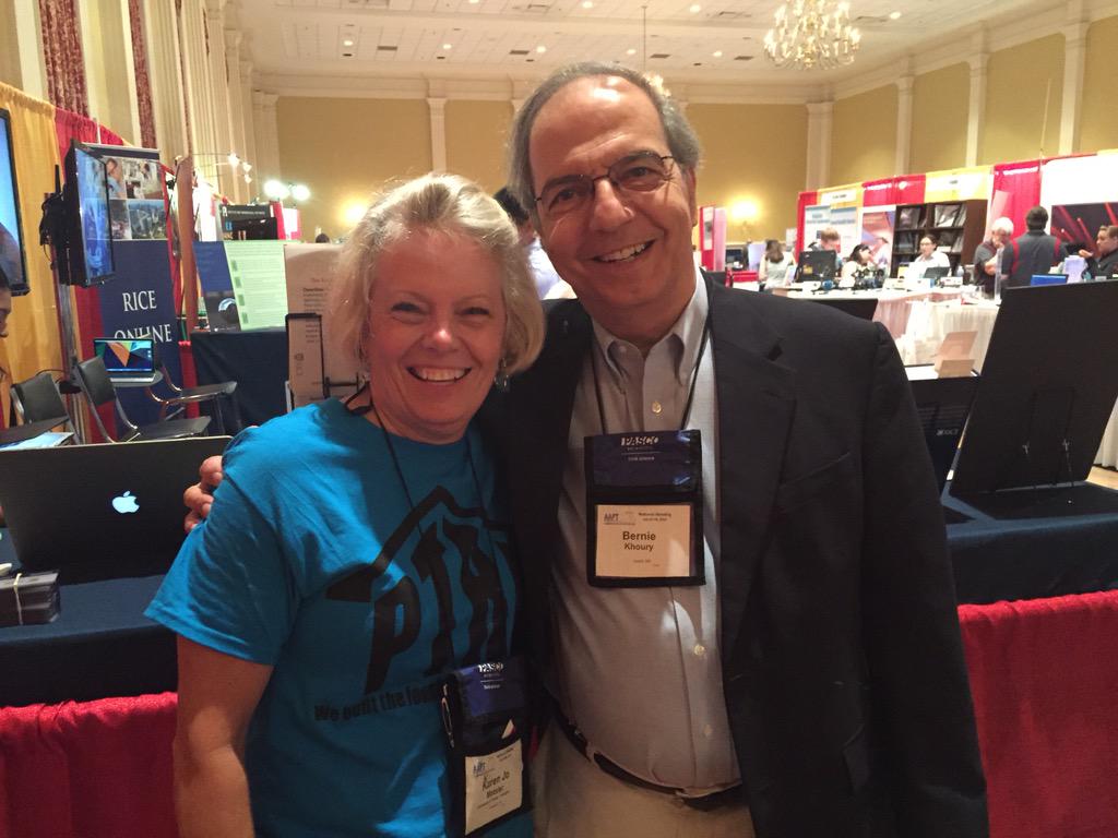aapt_ptra's tweet photo. Look who came by to say Hi and congrats on 30 years!! A PTRA champion #aapt2015 #ptra2015 @AAPTHQ http://t.co/OXzmmJug3s