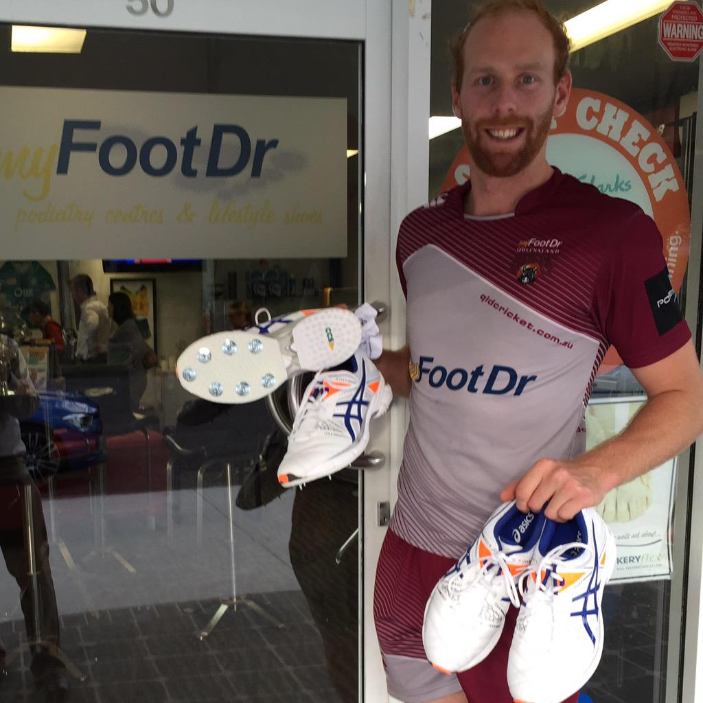 cuscricketshoes's tweet image. Here's @FlorosJason with his new kiks for the season at @myFootDrAu