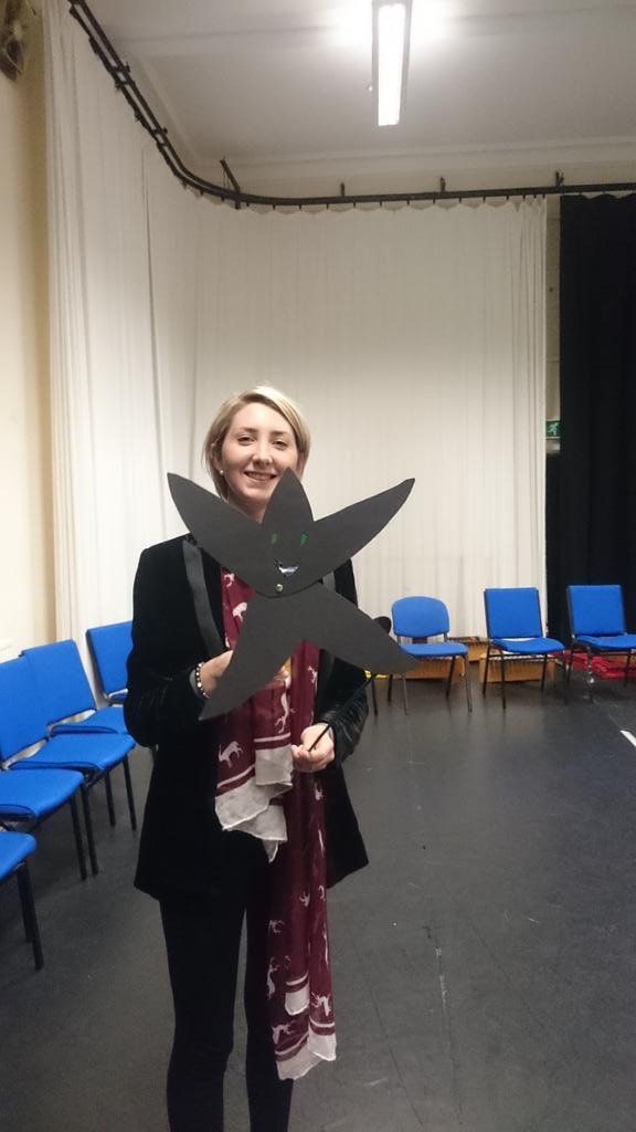 Amyboxymusic's tweet photo. Feeling very proud of my first ever shadow puppet! #sallythestarfish #Orffinternational http://t.co/7aF6TlLT57