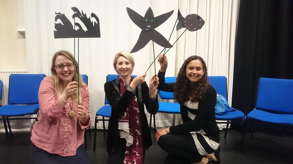 Amyboxymusic's tweet photo. Feeling very proud of my first ever shadow puppet! #sallythestarfish #Orffinternational http://t.co/7aF6TlLT57