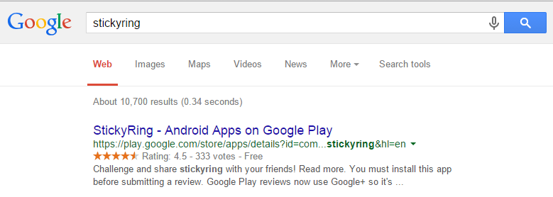 yndevelopers's tweet photo. Yeah,we're slow but we're happy to see that our game is searchable now. #stickyring @AppTutti #game #app #developers http://t.co/HiJ6HdjTAj