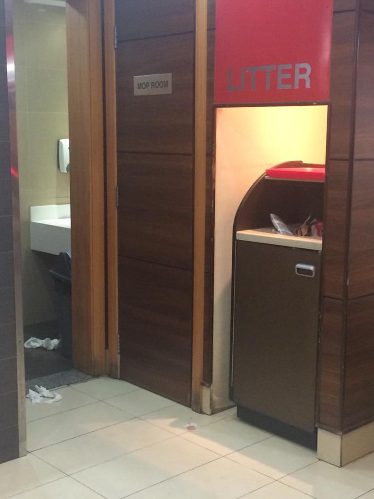 HussainKaz's tweet photo. @kfcarabia You need to look at the tidiness of your restaurant outlets. The floors are dirty, litter bin full. http://t.co/l8OUa7qHqj