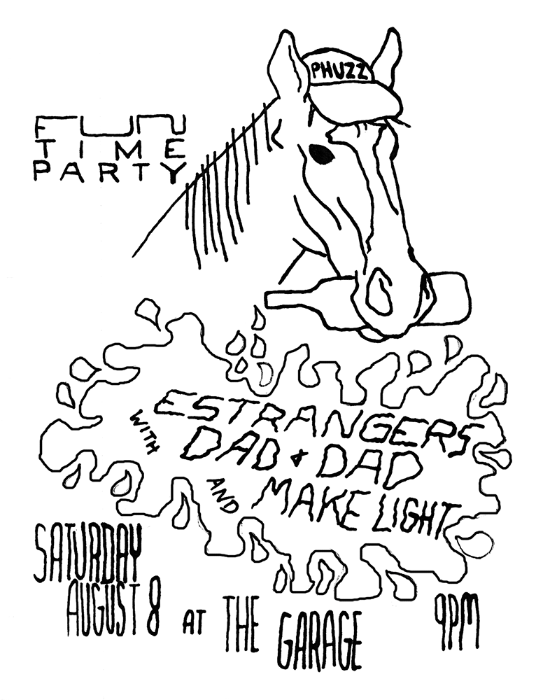 EstrangersNC's tweet photo. I give you: Dumb Show Poster @dadanddadmusic @makelightband @thegaragews #horsinaround #WSNC http://t.co/K6jz4Dlh9L http://t.co/Vvwf3NfTVJ