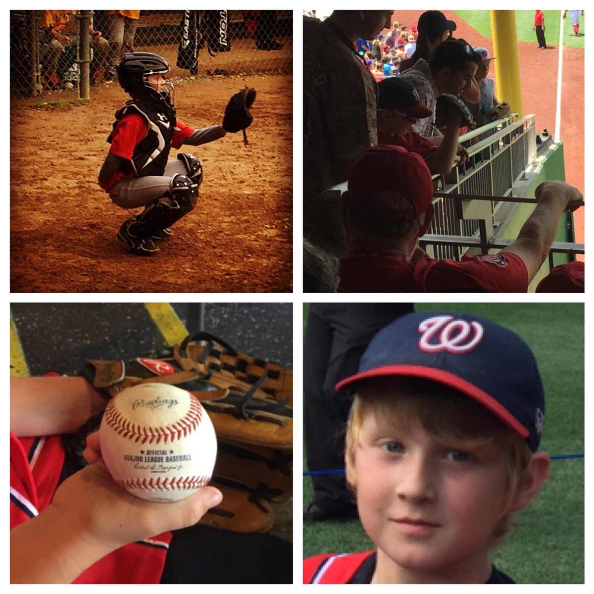 Ramos threw a ball up after warming up <a href="/Max_Scherzer/">Max Scherzer</a>, creating a great memory for my 9yo catcher.  Thanks <a href="/WRamosC3/">Wilson Abrahan Ramos</a>!