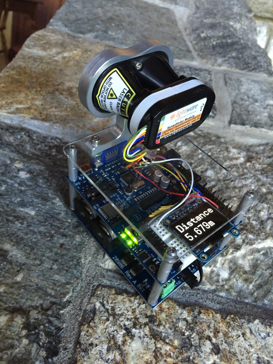 ParallaxKen's tweet image. Built a handheld SF10-B laser rangefinder with @adafruit 128x64 OLED + Propeler 1 @Laserdeveloper @ParallaxKen