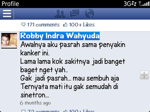 3va_YoU's tweet photo. Coba pikir ulang alasan kamu yg hidup dg rokok !! Trimakasih Mas #RobbyIndraWahyuda &amp; Selamat jalan http://t.co/AFDoch4snM