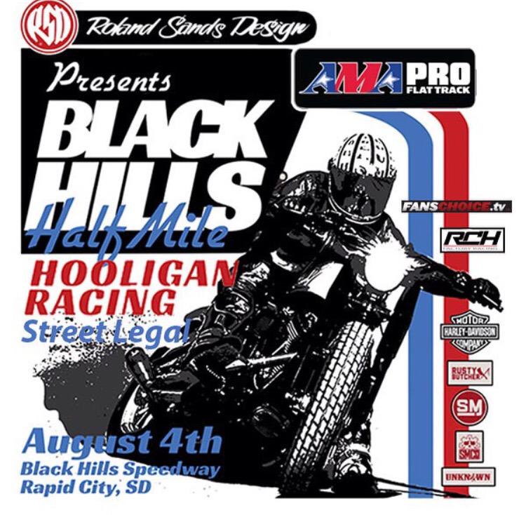 SturgisCityPark's tweet photo. #Repost @rolandsandsdesign is stoked to bring #harleyhooligans to the #blackhillshalfmile. #SturgisCityPark http://t.co/9CRV2OMDzE