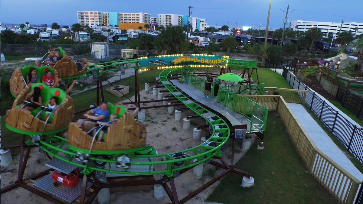 Have you tried the new Spin-o-Saurus Roller Coaster?  It's one of a kind!