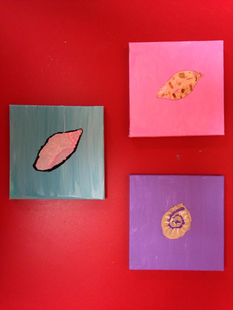 KlmausMaus's tweet photo. Some finished their shell paintings...Beautiful! #elementaryartcamp #paintingshells @LCABULLDOGS http://t.co/NEn1bRqmSI