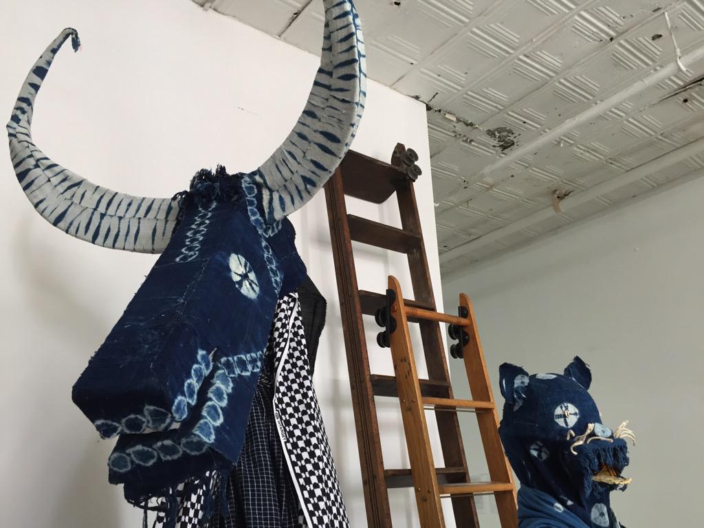 mx_lab's tweet photo. Prep work for #InterventionIndigo Sept 13 in Bushwick @mx_lab @BRICartsmedia @JaranaBeat @hyperallergic @FONCAMX http://t.co/HUP3AYHXFw