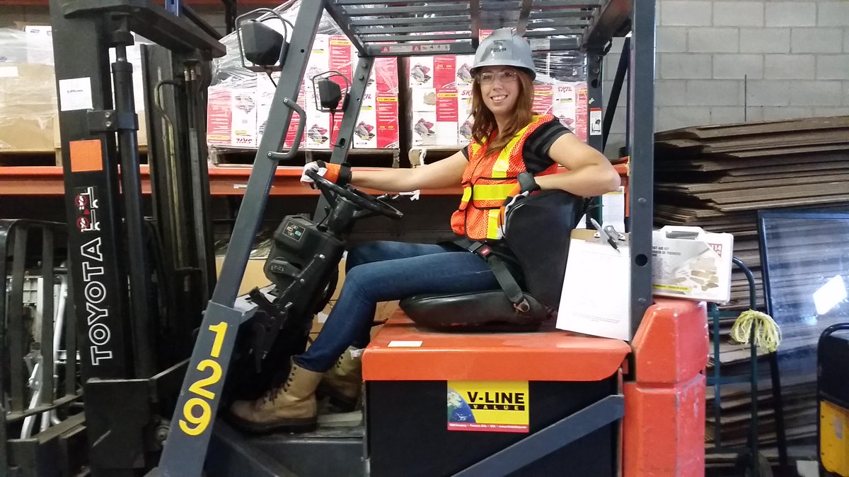 skillsontario's tweet image. This is how we #PracticeSafeWork in our warehouse - can you spot all the different safety gear?
