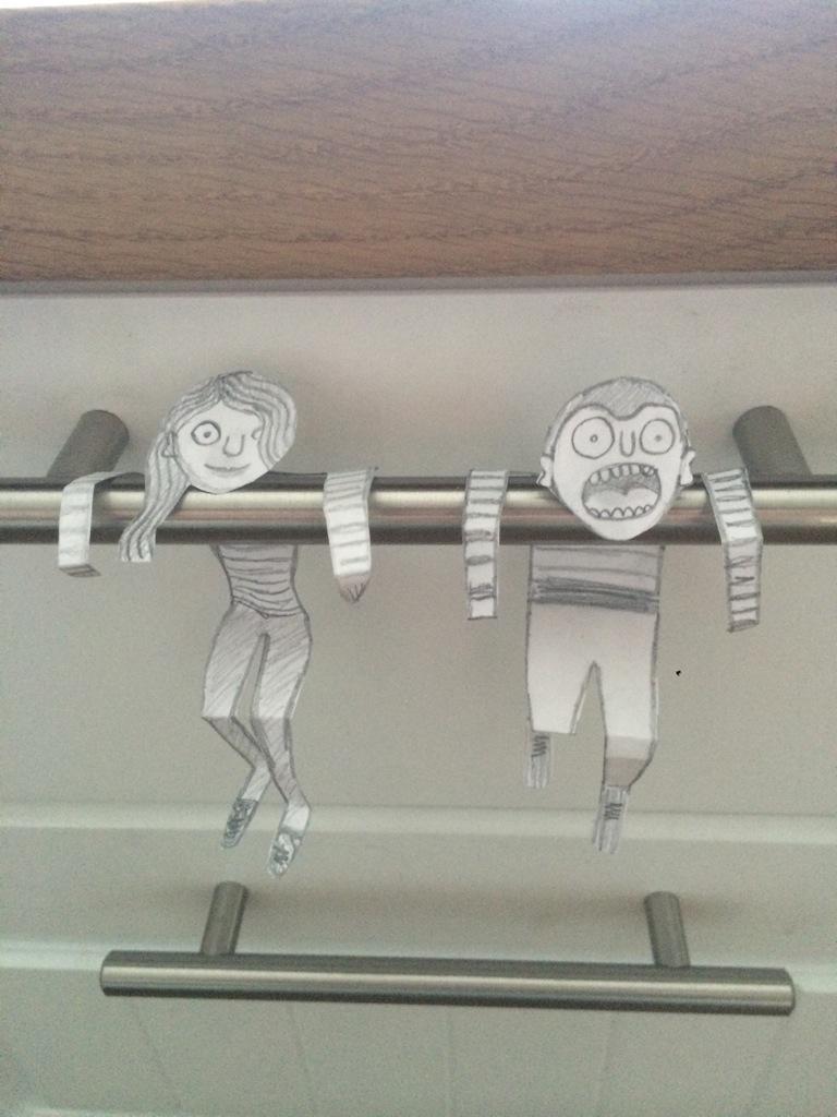 SwannPlumbing's tweet photo. Came home to find these clinging on in the kitchen. #DaughterNo.1 has been busy. http://t.co/G96vIqU28h