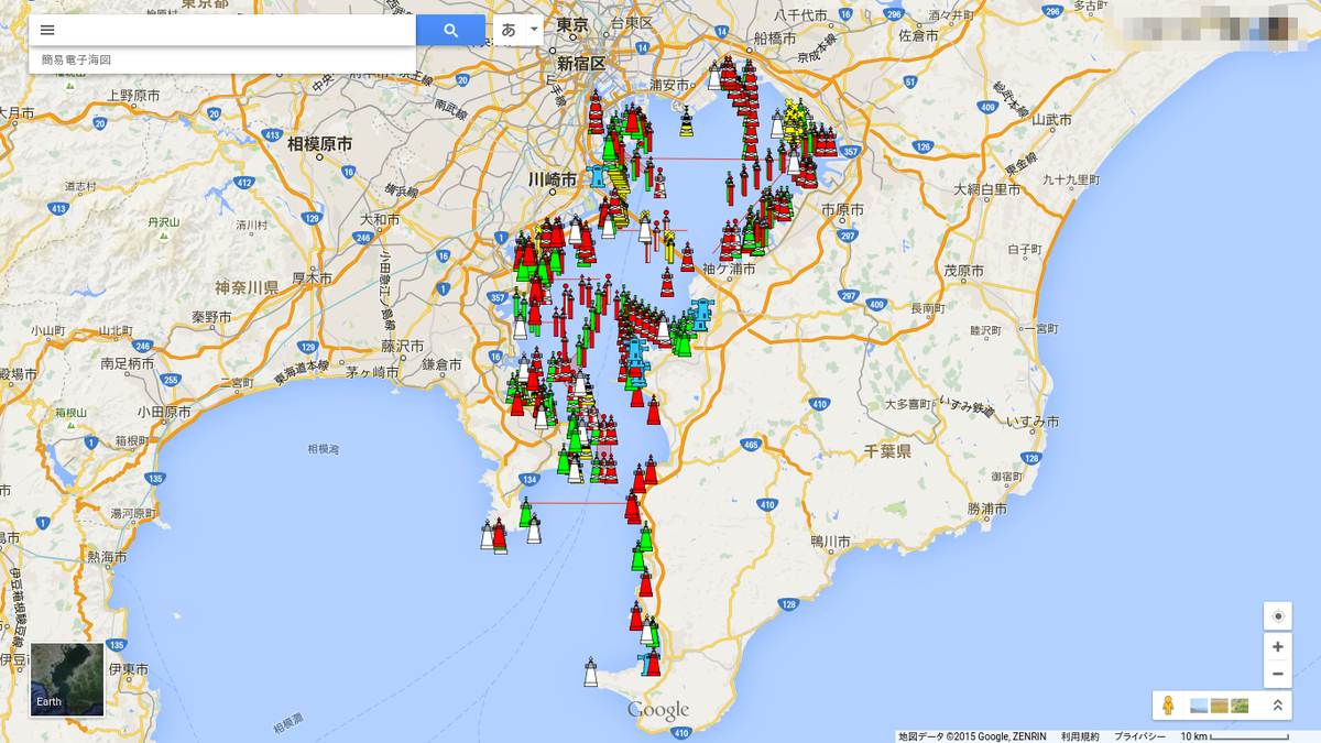 Googleマイマップで海図を作ってみた Togetter