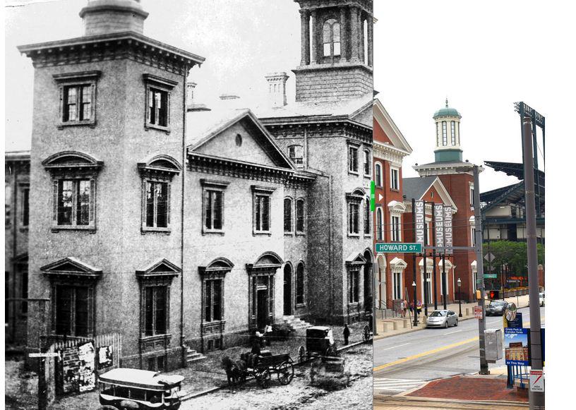RetroBaltimore's tweet photo. Now-and-then pictures: Camden Station (now @SportsLegendsMD) in 2015 and in the 1860s: http://t.co/axHTFFeyT4 http://t.co/ImwRvOEBiw