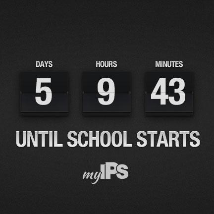 IPSSchools's tweet photo. And the countdown begins! #backtoschool #ProudtobePublic http://t.co/29w0BRW1K5
