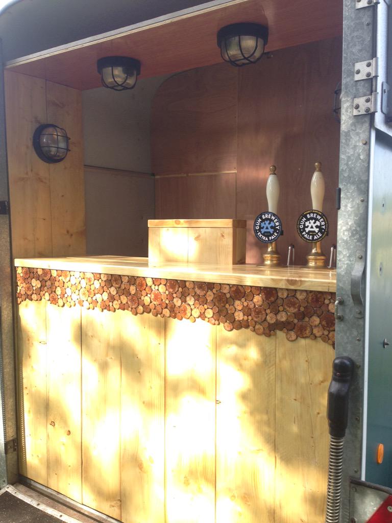 Varnish is finally dry, lights and hand pulls installed