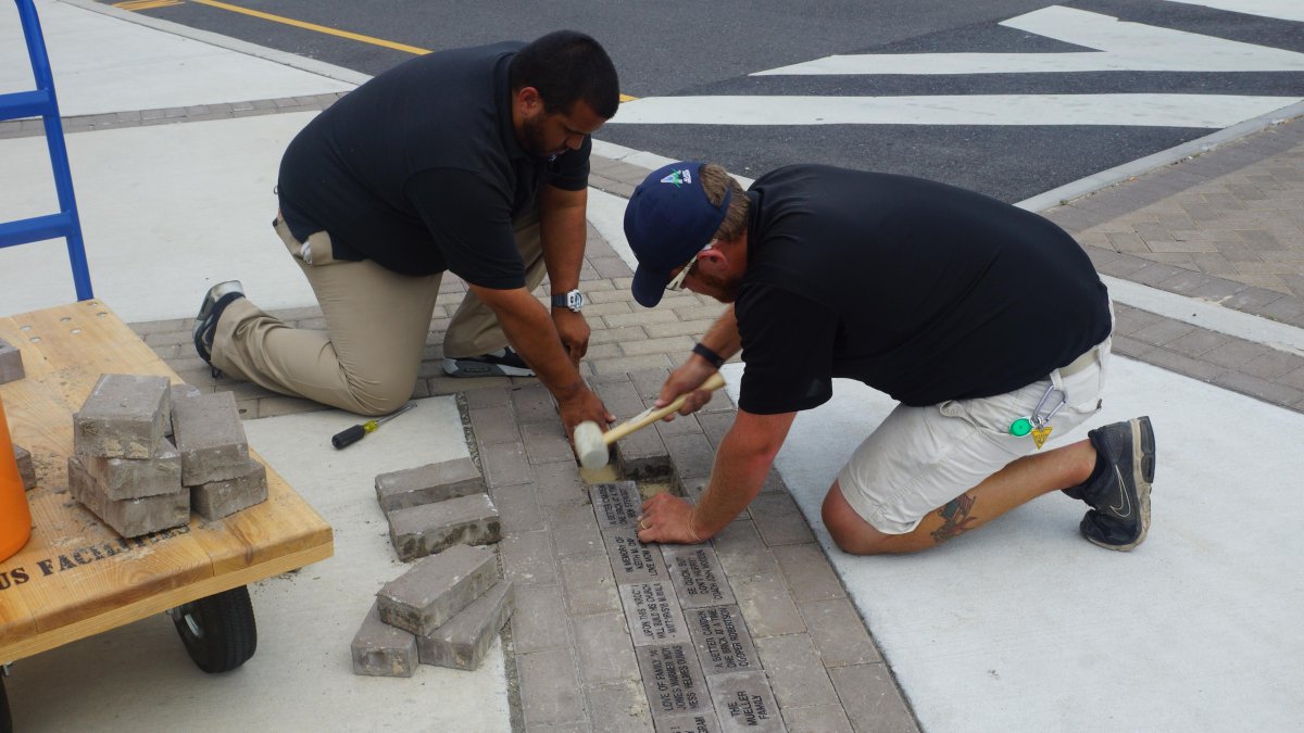 CamdenKroc's tweet image. Our most recent order of personalized bricks is being installed today outside of The Salvation Army #KrocCenter