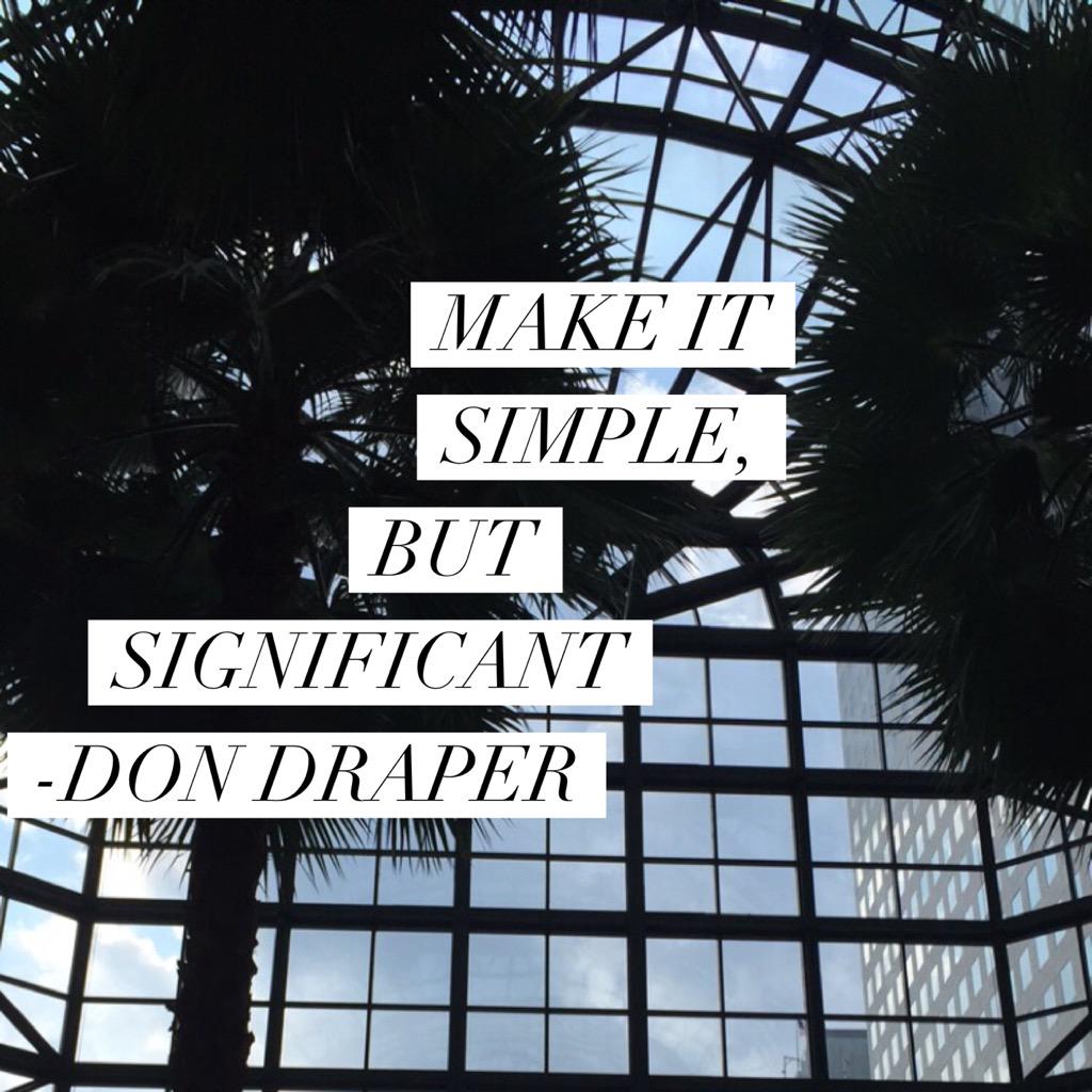 miesandjames's tweet photo. It's so easy to over design but with a little restraint the best things come to life!! #homedecor #inspiration #quote http://t.co/tV3EkNRBN6